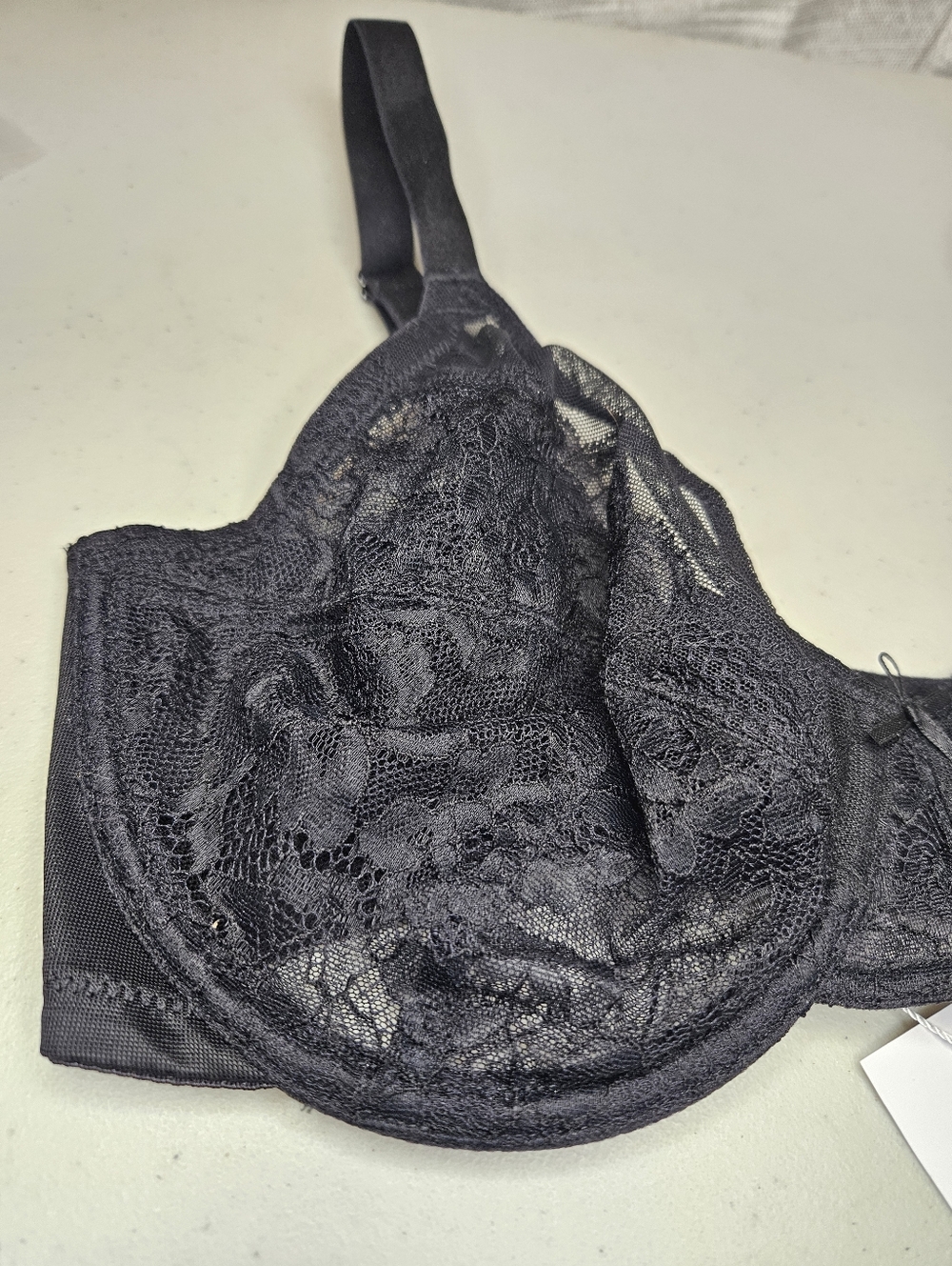 Brand New Hsia Life Enchante Black Lace Underwire Bra New 32DD - Picture 3 of 12